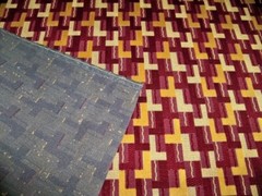 LEE JOFA G P J BAKER Deco Geometric Grospoint Cut Velvet Upholstery Fabric 4 YD