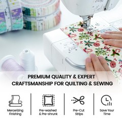 -18 Options-100% Cotton Jelly Roll Fabric Precut Strips for Quilting, Craftin…