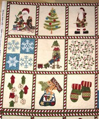 Here Comes Santa Christmas Northcott FLANNEL Fabric Panels 23″ F3764