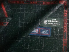 DORMEUIL 100% SUPER 130’s MERINO WOOL WORSTED SUITING FABRIC AQUAPLAN – 3.35 m
