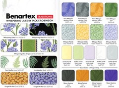 Benartex – Whispering Lilies – African Lilies – Ivory, Fabric BTY