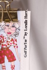 10″L x 42″W Loralie Harris Loralie Designs Golf Partee Golfing Women Tossed Blue
