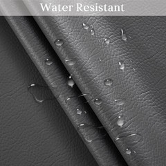 HYVAKUPPA Gray Faux Leather Fabric 2 Yards