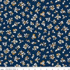 Liberty Denim Florals Tumbling Blooms A – Liberty of London for Riley Blake – Fa