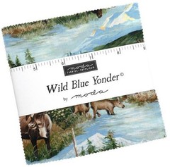 Wild Blue Yonder Moda Charm Pack 42 100% Cotton 5-inch Precut Fabric Squares