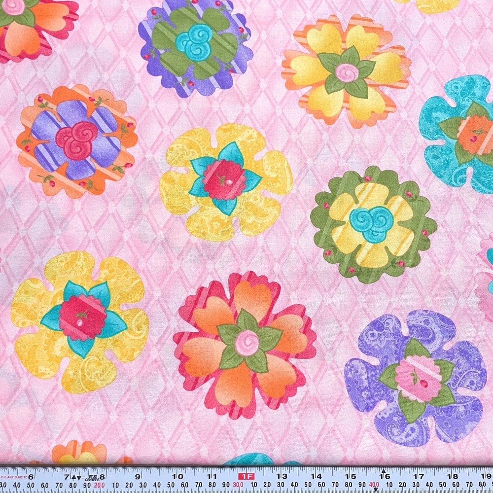 Sweet Baby Jane by Me and My Sister for Moda Floral Pink Cotton by the HALF YARD