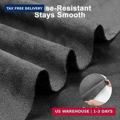 Premium Black Suede Fabric Wrap – 17×70 inch Suede Wrap for Car Interior – Self-