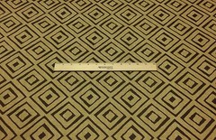 RICHLOOM DIMENSION BIRCH BROWN GEOMETRIC SQUARES MULTI FABRIC BY THE YARD 54″W