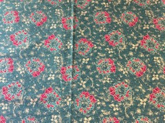 David Textiles English Collection Christmas Wreaths Gold Metallic Print 2 Yards