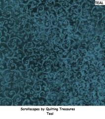 Scrollscapes cotton quilt fabric Quilting Treasures Powder Blue Tonal Scroll