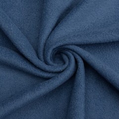 Denim Blue Solid Anti Pill Fleece Fabric – 60″ Wide – Sold by The Yard & Bolt