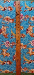 BTHY 2009 VTG FANCY NANCY Blue Leopard Cotton Quilting Fabric 18″x 43″