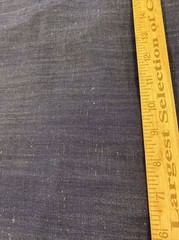 Gambiered Silk Linen Denim Fabric Natural Dye Mud Silk By Half YARD 45momme