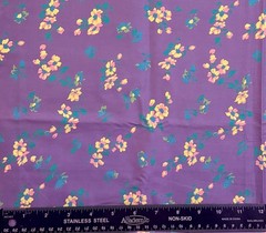 Purple Floral 100% COTTON Sewing Quilting Fabric Choose Length x 42″ Wide