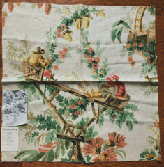 SCHUMACHER Plaisirs de la Chine 25 1/2 x 26 1/2″ Chinoiserie Fabric Samples