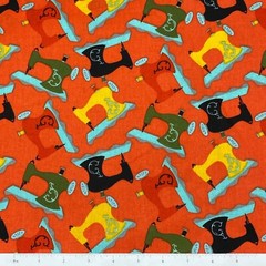 Vintage Antique Sewing Machine Sewing Notions Quilt Fabric 1/2 Yard