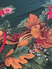 HTF VIP Cranston Woodland Fabric Tree Skirt 56inch Round Gingerbread Men