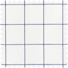 White Blue Large Check Shirting Quilting Fabric for Dress Blouse Tops DIY Crafts