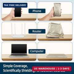Faraday Fabric Military Grade Fabric 59×43 inch Nickel Copper Faraday Cloth for