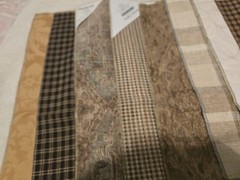 Lot Of 18 Upholstery Drapery Sample Fabric Neutral Colors Crafts Quilts 12″ X 26
