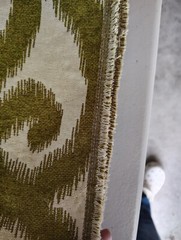 Piece Of Fabric, Green/White Swirl Pattern, 55″ x 107″, Sewing, Quilting