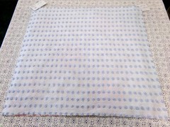 Bubble Pop Blue Woven Vtg Chenille Bedspread Fabric Coastal Chic 21″ x 23″ Pc
