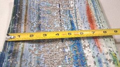 Woven Tapestry Jacquard Fabric Remnant Landscape Design 59×65 Heavy Decor