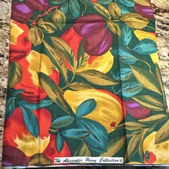 The Alexander Henry Collection Fruit & Leaves Print Fabric 3 yards 30 inches