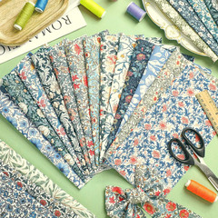 20 Pcs 10”X10” Vintage William Morris Flowers Quilting Fabric Square William M