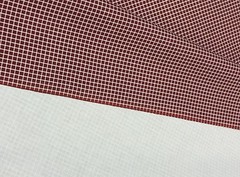 PREMIER PRINTS SQUARES BURGUNDY RED CHECKER FURNITURE FABRIC BY THE YARD 57″W