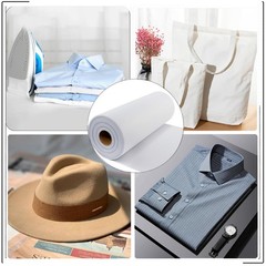 New Upgraded Heavy Weight White Iron-On Non-Woven Fusible Light weight