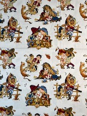 Fabric RARE Into The West by Jackie Jones Marcus Bros Retro Cowboys 30 L x 45” W