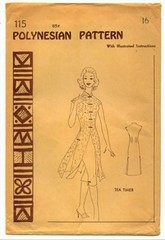 VTG POLYNESIAN PATTERNS #115 TEA TIMER CHEONGSAM & CAPRIS 16 Pattern FREE SHIP