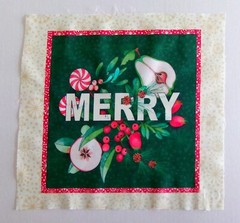 Fabric Cotton Panel Pears, Berries, Candy 10 3/8″ L x 10″ W Quilt Sewing