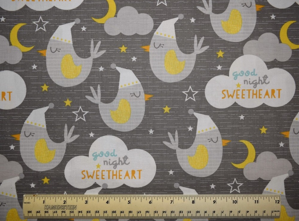 Wilmington Prints Sweet Dreams Birds nursery By the 1/4 yard cotton fabric