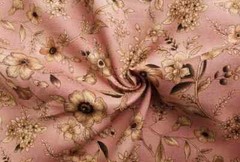 1Yard X 1.1Meter Japan Cotton Fabric Vintage Flower Craft Sewing Material Cotton