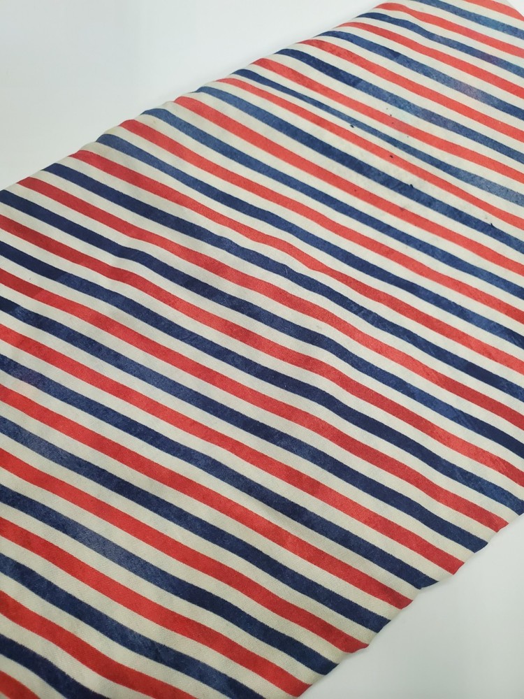 Tim Holtz Fabric Postal Stripe Correspondence Coats Clark Scrapbook ONE YARD