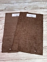 Lot Of 2 Peru Basket Weave Brown 6×10 Genuine Leather Sample Sheets