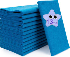 13 Rolls Blue Felt Fabric,8″X35″(20.5X90Cm) 1.4Mm Thick Soft Felt Fabric Sheet f