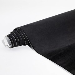 Black Microfiber Fabric Self-Adhesive Suede Look for Car Interior Decoration