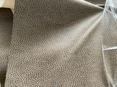 Gray/Brown Pebbled Faux Leather Vinyl Fabric Upholstery Material by 5 Yards