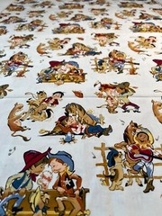 Fabric RARE Into The West by Jackie Jones Marcus Bros Retro Cowboys 30 L x 45” W
