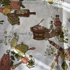 A Waverly Bonded Fabric “Brunch” 100% Pure Combed U,S. Cotton 100×36 Inches.