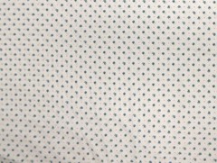 6 Yds Cotton Fabric Quilting Quality White With Tiny Blue Flowers