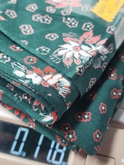 2x Floral Print Batik? Fabric Cotton Rayon Quilt Sewing Craft 36″ X 3yds Total