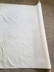 Drapery Fabric 54″ x 7.5 yds on Roll Ivory w/Texture Unused