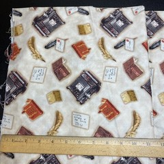 2.5yds Quilt Fabric Saturday Evening Post, Mailbox Letters To Santa, Good Boys