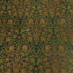 Burch Hansen Emerald Green Chenille Upholstery Fabric