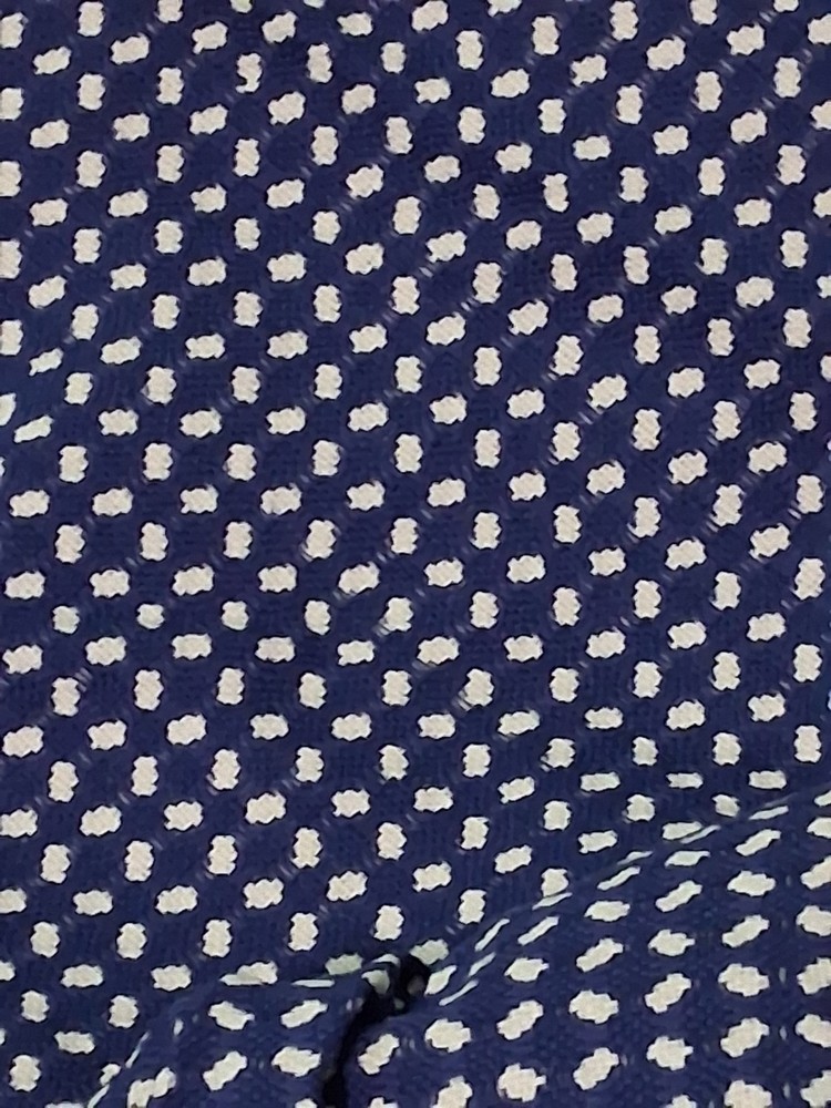 Blue White Checked Fabric 60×40