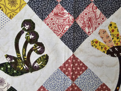 WINDHAM Fabrics CALICO GARDEN Shelburne Museum Cheater Quilt Squares 54″ L x 44″